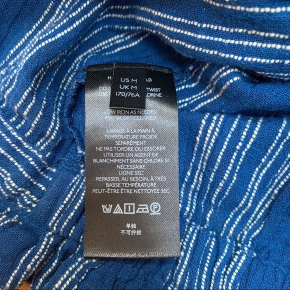 NWT! FREE PEOPLE blue cropped pants, M. - Picture 4 of 11